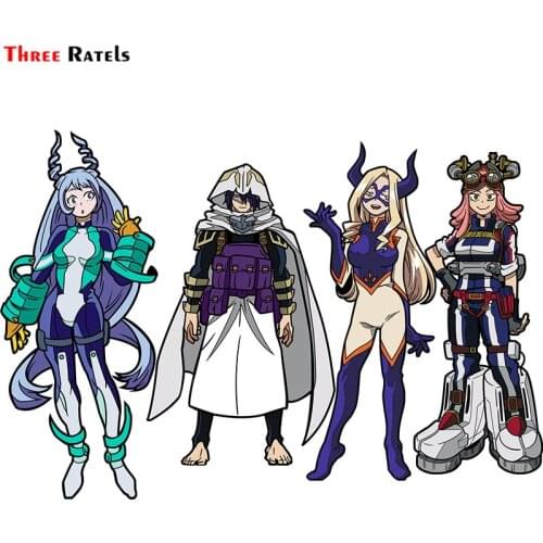 Three Ratels F418 Anime Nejire Hade And D Tamaki Amajiki Sticker For mMacbook&Computer Waterproof Writing Case Decal