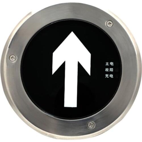 LED Embedded Fire Emergency Underground Lights Sign Luminous Safety Exit Evacuation Indicator Emergency Indication Sign