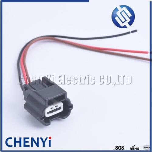 1 set 3 pin way Waterproof Female Shock Plug Electrical Wire Connector 7283-8852-30 7282-8852-30 For Car Socket With 15cm 22AWG