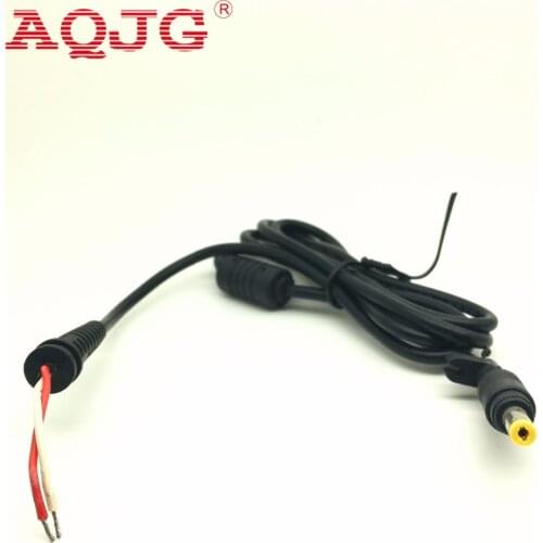 1pcs DC power Plug yellow 4.8* 1.7mm Connector With Cord For HP Hewlett Packard computer Laptop Cable 120cm