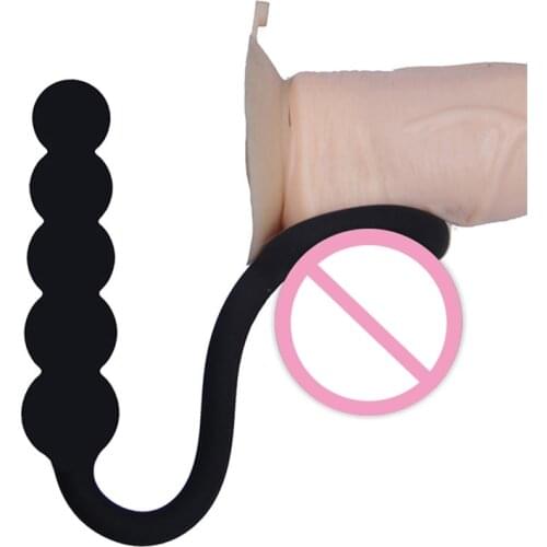 5 Beads Pull Ring Anal Plug Silicone Anal Sex Toys Anal Beads Prostate Massager For Man Intimate Toys Butt Plug Adult Sex Toys
