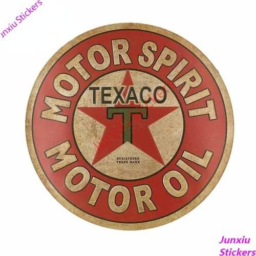 Texaco Motor Oil Scratch-Proof Car Sticker Motorcycle Repair Waterproof Sticker Styling Decal For SUV JDM VAN Decoration PVC13cm
