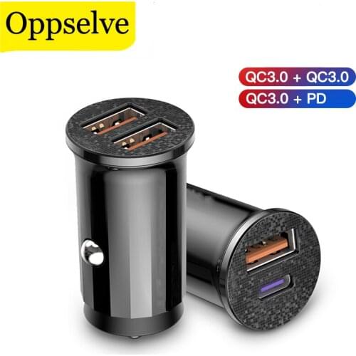 USB Car Charger Quick Charge 4.0 PD 3.0 36W Fast Charging USB C Charger For iPhone 12 11 Pro Max Huawei Xiaomi 11 Type C Charger