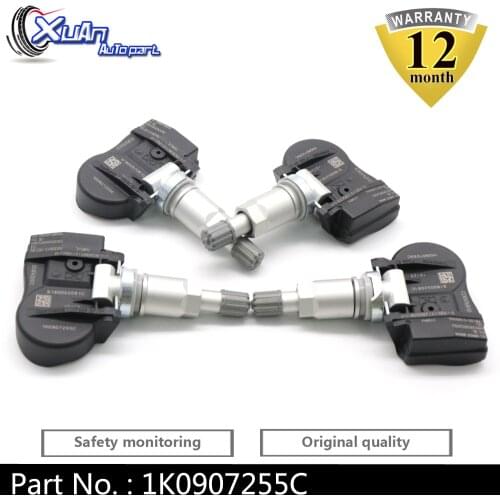 Xuan TPMS Tire Pressure Monitor Sensor 1K0907255C for Audi S4 S5 Q5 A3 A4 A5 Quattro SQ5 Volkswagen EOS Passat Beetle Golf R32