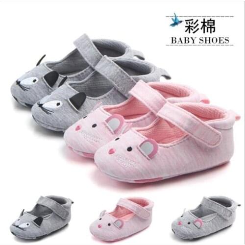 Lovely Cartoon Baby Shoes Infants Cotton First Walkers Soft Sole Newborn Crib Shoes Baby Girls Shoes