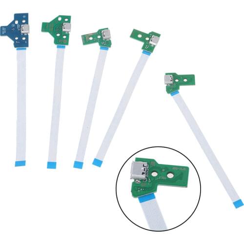 For PS4 Controller USB Charging Port Socket Circuit Board 12Pin JDS 011 030 040 14Pin Connector