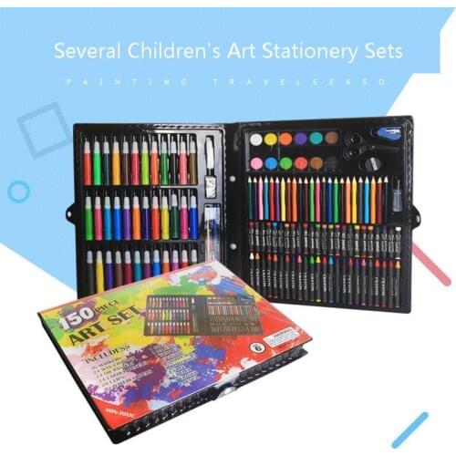 150 Colors Childrens Painting Brush Pen Markers Luxury Set Paint Brush Pencil Drawing Tools Office Stationary Art Supplies Gift