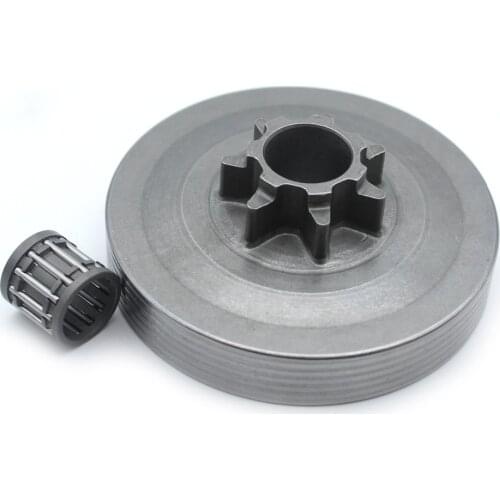 Clutch Bell Drum Bearing Kit For Chinese Chainsaw 4500 5200 5800 45CC 52CC 58CC .325" 7T