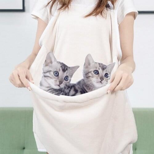 Summer Winter Cat Bathing Washing Bags Hold Clean Apron No Scratching Bite Restraint Cat Anti-sticky Wool Cat Grooming Supplies