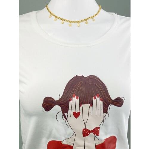 New Stars Necklace Jewelry Stainless Steel New Goddess Luxury Golden Color Luxe Fashion Women Hot Sell