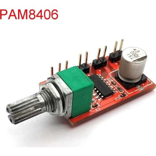 PAM8406 Digital Power Amplifier Board Bone Conduction Speaker Power Amplifier Board With Volume Potentiometer