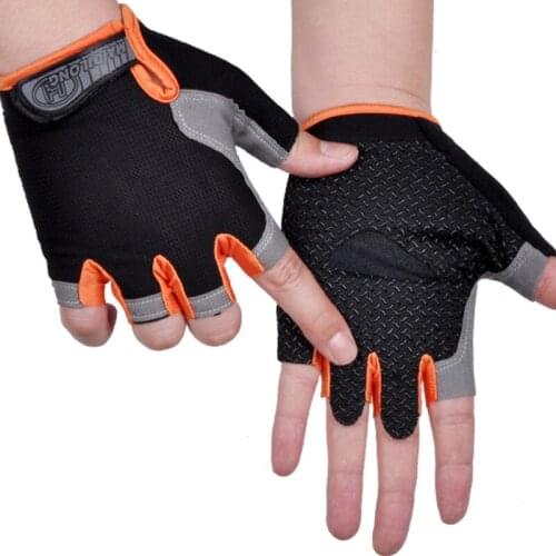 Half-finger Gloves Mens Sunscreen Non-slip Breathable Thin Style Cycling Fitness Outdoor Sports Half-finger Gloves for Women