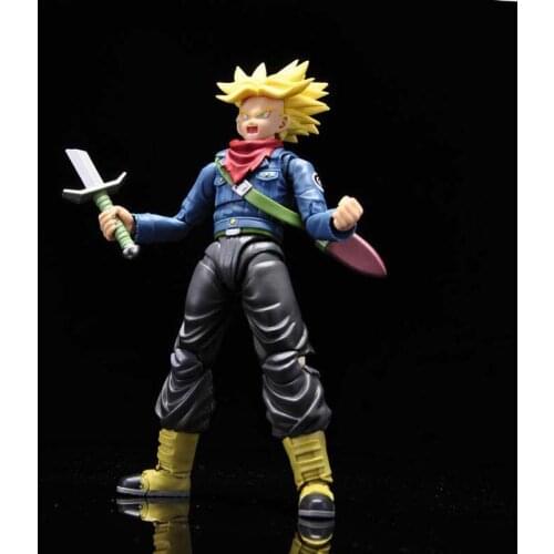 SHF Dragon Ball Super Saiyan WD Trunks Action Figures Models Collectible Toys