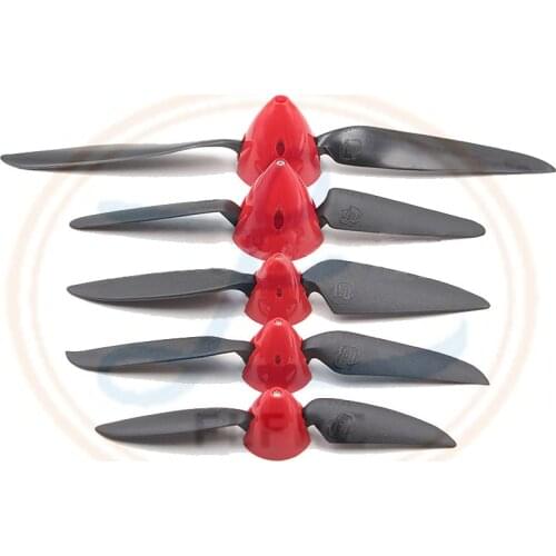 Folding Propeller 6" 7" 8" 11" Shaft Diameter 2.3/3.17mm Prop with Spinner for Brushed Motor RC Plane RC Glider