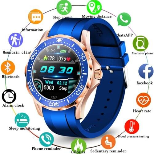 LIGE 2021 New Smart watch Men Sports Fitness Watch Activity Tracking Heart Rate Monitor Waterproof Women Smartwatch for Android