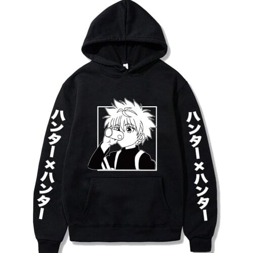Anime Hunter X Hunter Hoodie Pullovers Top Long Sleeve Fashion Man Woman