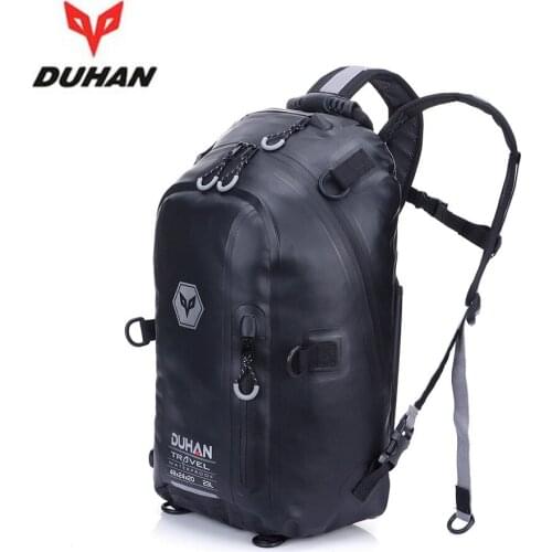 DUHAN Motorcycle Helmet Waterproof Backpack Travel 23L Motocross Helmet Luggage Moto Racing Tank Bag Motorbike Biker Bags