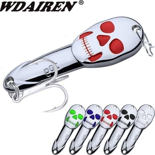 1Pcs 6cm 20g Metal Spinner Bass Pike Devil DD Spoon Bait Fishing Lure Iscas Artificial Hard Baits Crap Fishing Lures Accessories