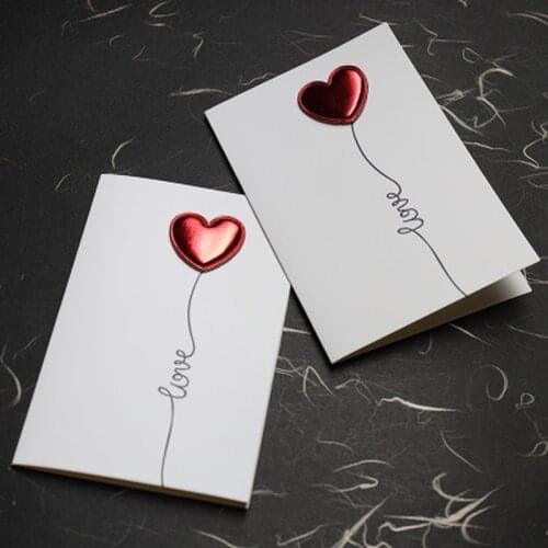 1 Pc Cards Valentines Day Gift Love Postcard Wedding Invitation Greeting Cards Anniversary for Her Valentines Day Gift Card