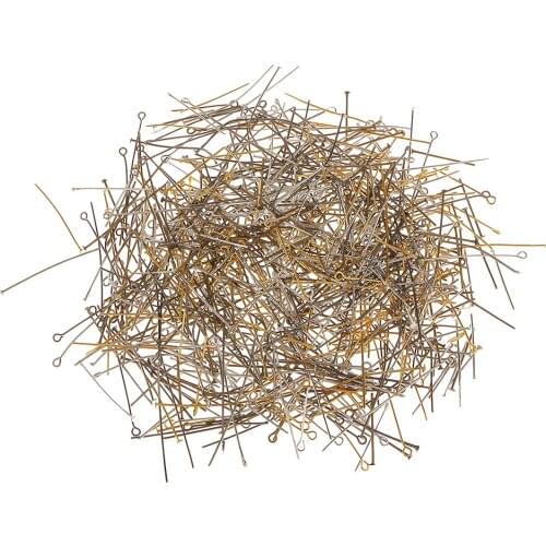100Pcs Assorted Ball Pins Loop Eye Pin Needle Headpins Jewelry Findings DIY