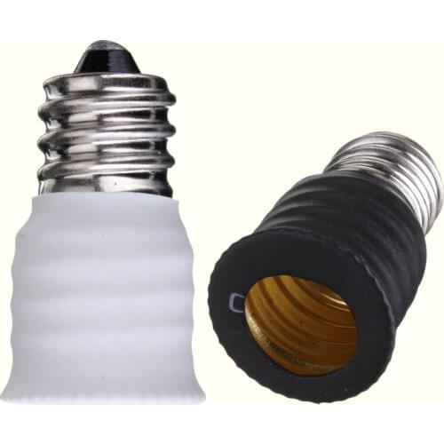 2pcs Led Lamp Bulb Base Conversion Holder Converter Socket Adapter E12 To E14 Material For Home Light Lighitng