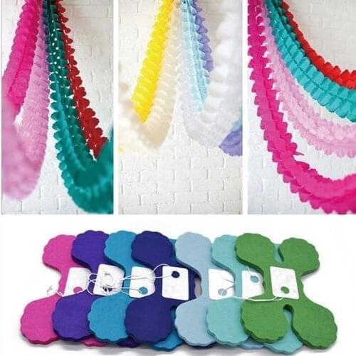 340cm Four Leaf Clover Paper Garlands Pull Flag Craft DIY Wedding Home Decoration Bunting Baby Shower Birthday Party Supplies