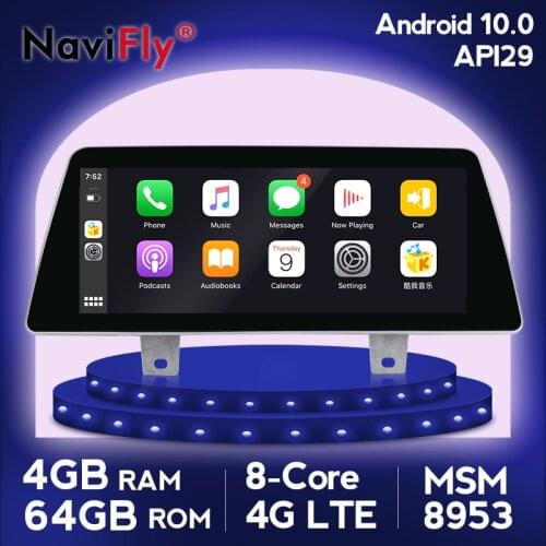 NaviFly 4GB+64GB Carplay DSP Android 10.0 API29 Car multimedia Player for BMW 5 Series G30 2018 EVO system GPS navigation WIFI