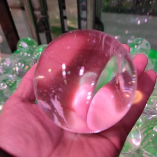 8-9cm White smelting sphere stones and minerals quartz crystals gemstone ball fine feng shui home decoration