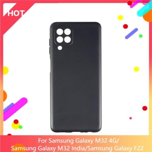Galaxy M32 4G Case Matte Soft Silicone TPU Back Cover For Samsung Galaxy M32 India Samsung Galaxy F22 Phone Case Slim shockproof