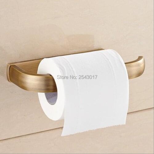 Bathroom Accessories Toilet Roll Paper Holder High Quality Antique Bronze Finish Wall Mounted Copper Brass Tissue Holder ZR2342