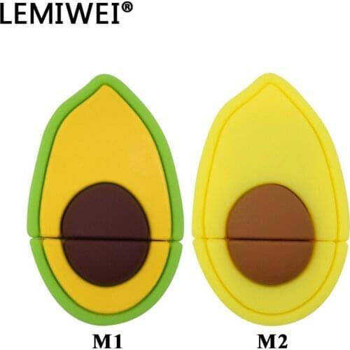 USB 2.0 Avocado USB Flash Drive Pendrive Memory Stick 4GB 8GB 16GB Cute Cartoon Fruit 32GB 64GB Mini U Disk Gift
