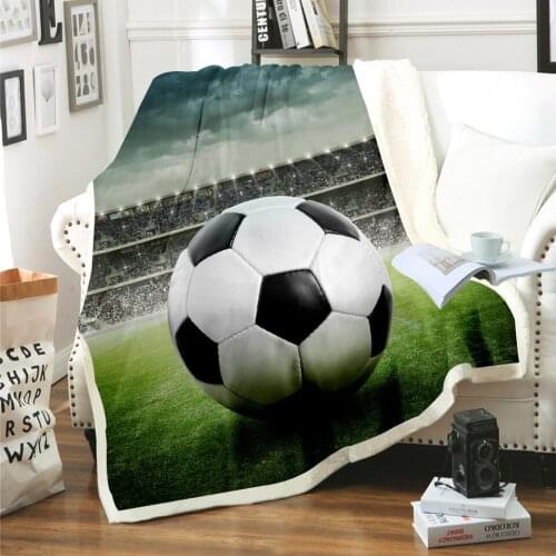 Football Basket on Blanket for Beds Winter Warm Fleece Blankets Decor Sofa Throws and Blankets Home Bedspread Weighted Blanket