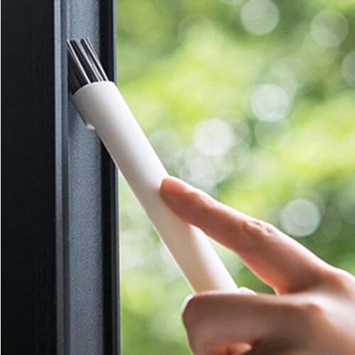 2 In 1 Home Window Door Keyboard Cleaning Brush Cleaner+Dustpan Tool Black Blue Color Window Brush Cleaning Tools