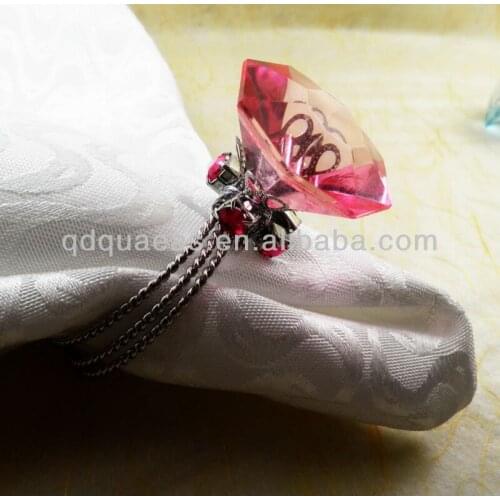 Crystal napkin ring , party decoration napkin holder