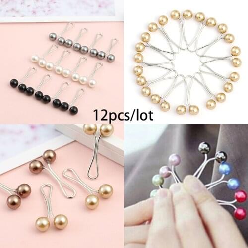 Multicolor Headscarf Pearl Pins Clips Pins Up Hijab Scarf Muslim Arab Shawl Islamic Accessories Women Jewelry Accessories