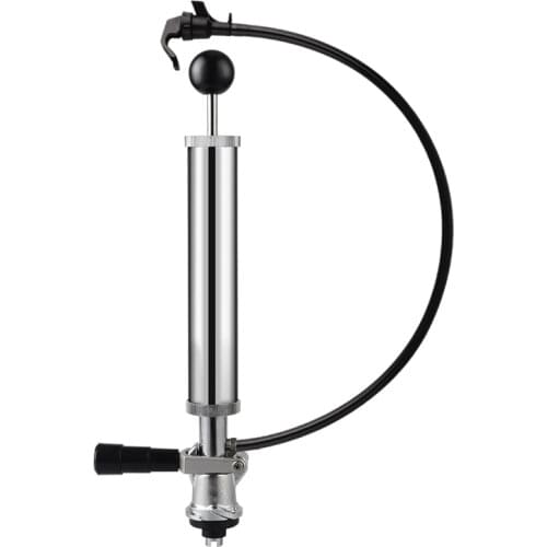D System Beer Keg Tap Party Pump, 8 Inch Picnic Pump with Black Beer Faucet & Beer Hose, Home brewing Beer Dispensing