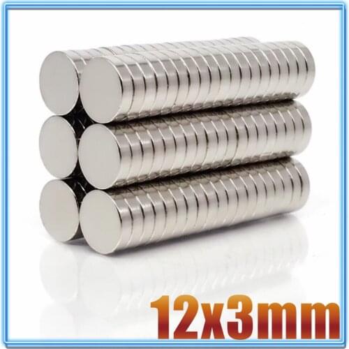 10/20/50/100 Pcs 12x3 Neodymium Magnet 12mm x 3mm N35 NdFeB Round Super Powerful Strong Permanent Magnetic imanes Disc 12*3