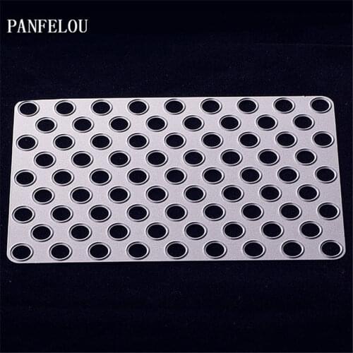 PANFELOU Metal craft Round hole panel die cutting dies for Scrapbooking/DIY Easter wedding Halloween cards