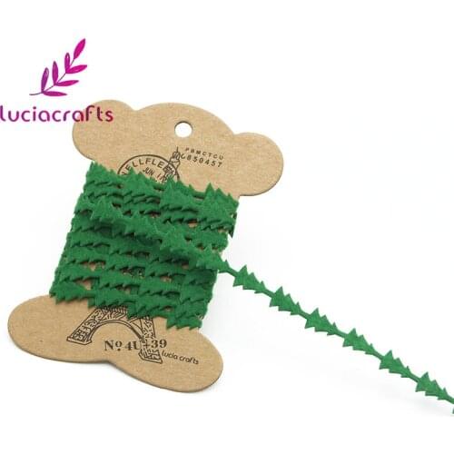 SALE! Lucia Crafts 2yard /Lot Handmade Ribbon Trim Lace Xmas Christmas Party Decor Q0804