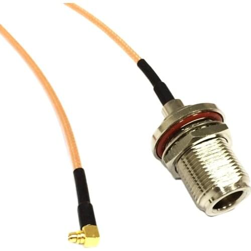 RF MMCX Male Right Angle Switch N Female Pigtail Cable RG316 Wholesale Fast Ship 15CM