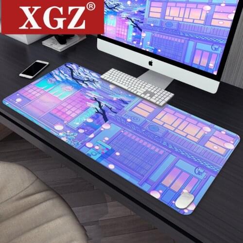 Pink Mouse Pad Kawaii Beautiful Girl Scenery Mouse Anime Large Mouse Pad PC Mouse Pad Computer Game Player 900x400mm Table Mat