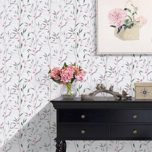 Floral Flower Self Adhesive Wallpaper Vinyl Murals hand-paintedWall Papers Design for Walls Bedroom Home Decor 3d wallpaper