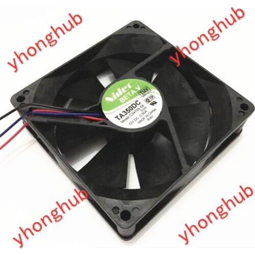 Nidec TA350DC C34709-58 DC 12V 0.50A 3-wire 90X90X25mm Server Cooling Fan