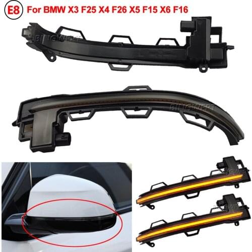 LED Dynamic Turn Signal Light Rearview Mirror Sequential Lamp Blinker For BMW X3 X4 X5 X6 X7 G01 G02 G05 G06 G07 2018 2019 2020