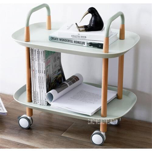 TT-01 Multifunctional Storage Simple Modern Trolley Dining Table Small Mobile Coffee Table Removable Square Tea Table With Wheel