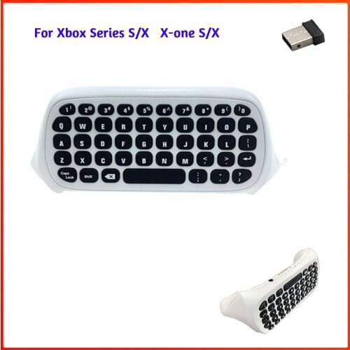 USB Wireless Gamepad Keyboard For X-Series S/X Controller Chatpad 2.4G Gamepad Keyboard For X-ONE S/X With 3.5mm Audio Jack