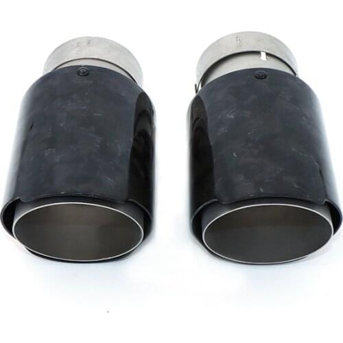 1pcs exhaust pipe modified carbon fiber forged pattern bright material exhaust pipe tail throat 304 spray 170mm DZ008