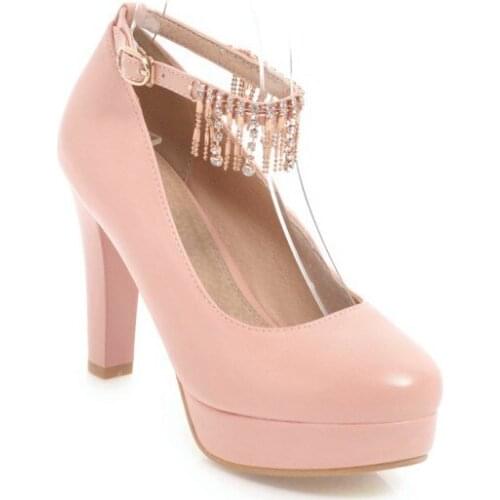 18 years spring fashion diamond waterproof with high light mouth thick with super small size 31 single shoes 1818-47