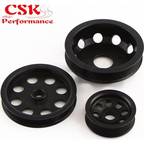 3Pcs Power Steering Alternator Water Pump Fits For Nissan 240Sx S14 S15 Sr20 89-98