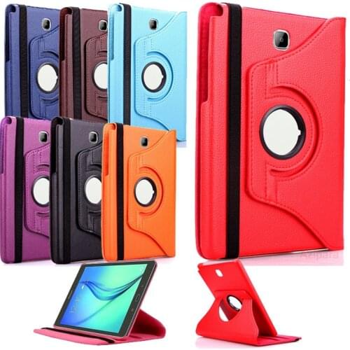 360 Rotation Coque for Samsung Galaxy Tab A 8.0 (2015) T350 T355 Case 360 Smart PU Leather Cover for Samsung T350 T355 Case Flip